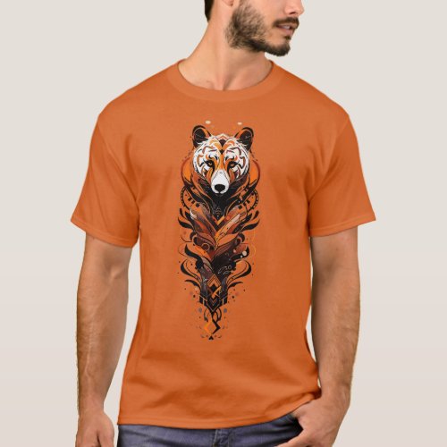 A bear spirit watercolor T_Shirt