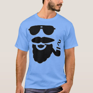 A beard and a pipe black T-Shirt