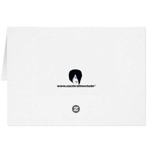 A Bearry Merry Christmas Custom Greetings Card (Back Horizontal)