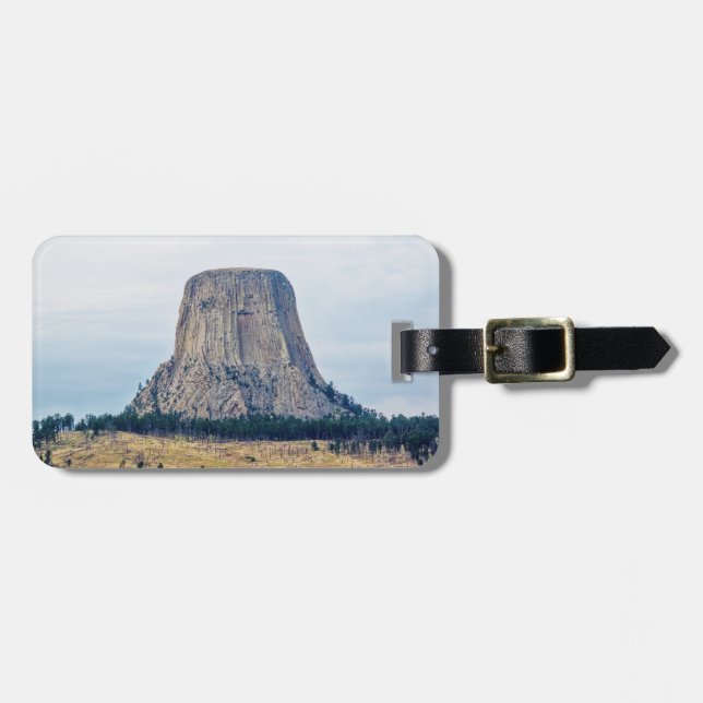 A Bear's Home Luggage Tag (Front Horizontal)