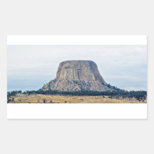 A Bear's Home Rectangular Sticker