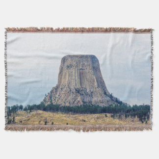 A Bear's Home Throw Blanket