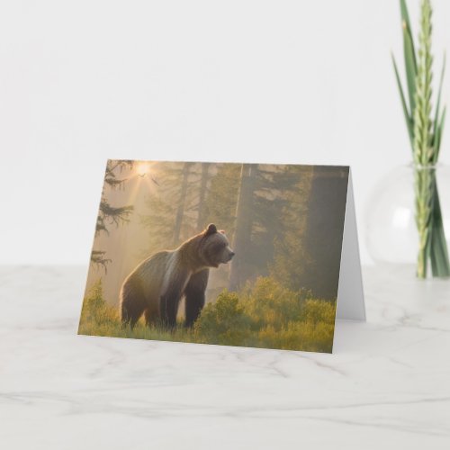 A Beary Happy Birthday Thank You Card