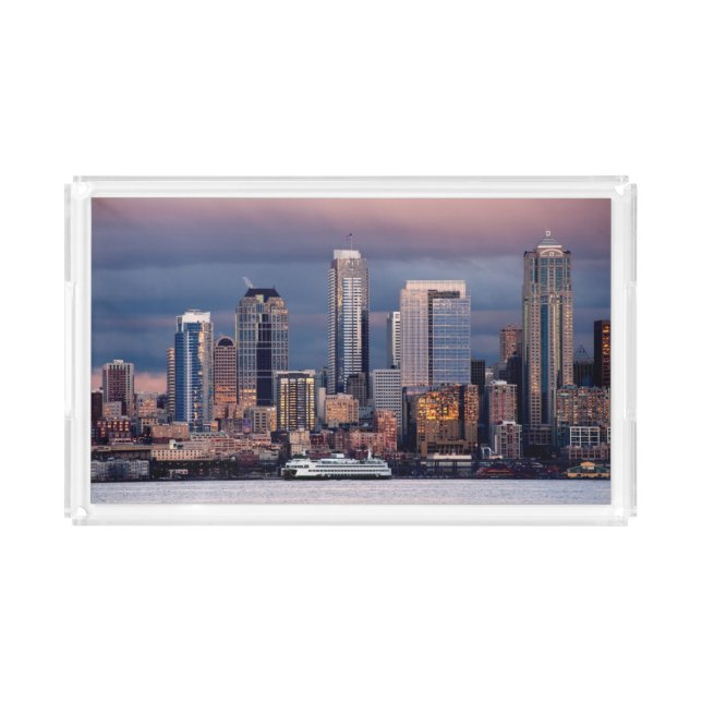 A beautiful and dramatic sunset seen from West Acrylic Tray (Front)