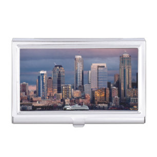 A beautiful and dramatic sunset seen from West Business Card Case