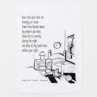 A beautiful bedtime prayer baby blanket