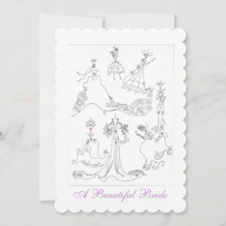 A Beautiful Bride Invitation