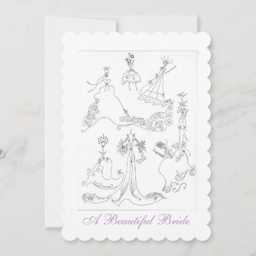 A Beautiful Bride Invitation