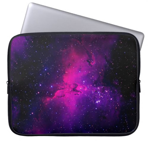 A beautiful bright space nebula backgroundabstr laptop sleeve
