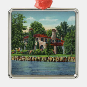 A Beautiful Chautauqua Lake Residence Metal Ornament