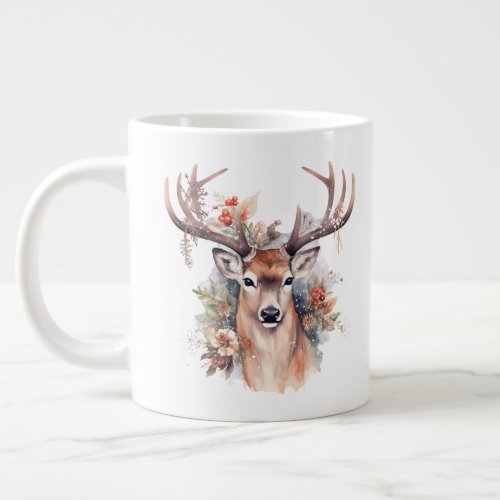 A beautiful Christmas Deer Coffee Mug