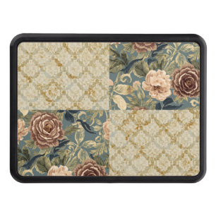 A Beautiful Combination of Floral and Motif Patter Hitch Cover
