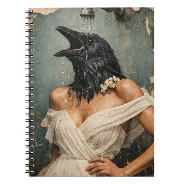 A Beautiful Crow in the Shower Notebook (Front)