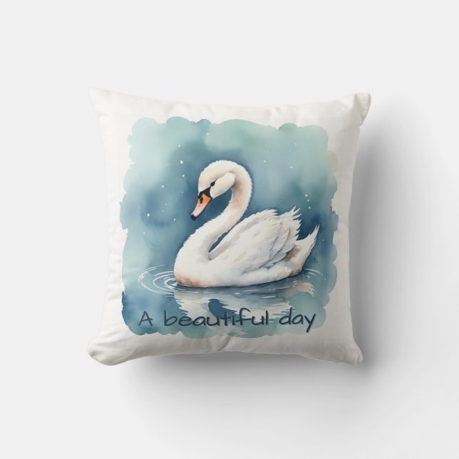 A Beautiful Day set  Throw Pillow (Front)