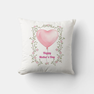 A beautiful design for Mother's Day- Pastel pink Throw Pillow