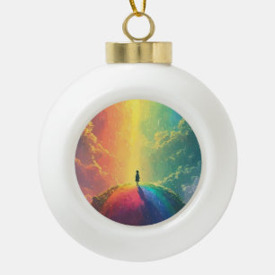 A Beautiful Dream Ceramic Ball Christmas Ornament