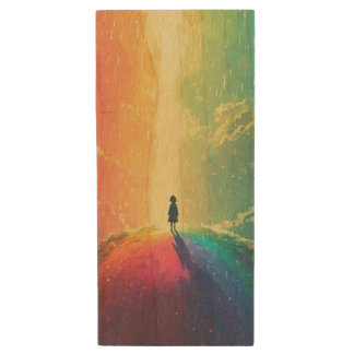 A Beautiful Dream Wood Flash Drive