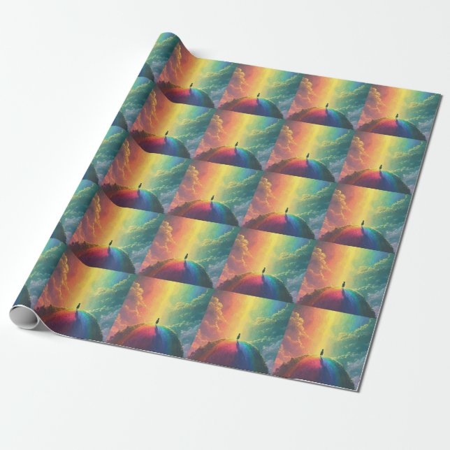 A Beautiful Dream Wrapping Paper (Unrolled)
