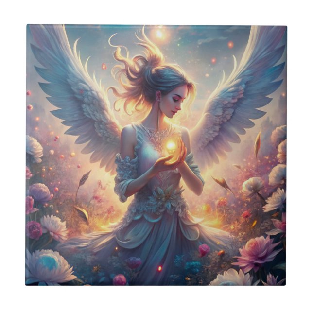 A Beautiful Fairy Ceramic Tile (Front)