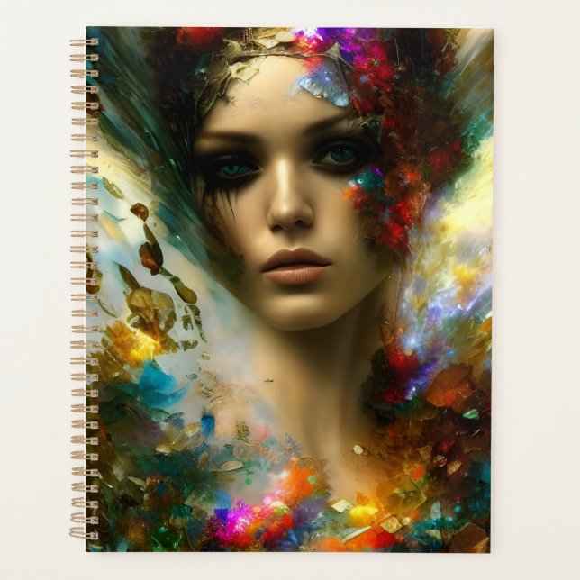 A beautiful fantasy woman planner (Front)