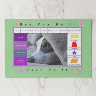 A Beautiful Funny dog Educational Paper Pad