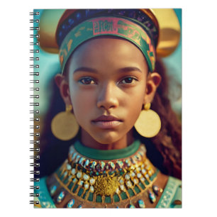 A beautiful girl from the East African tribes Notebook