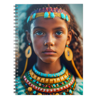 A beautiful girl from the Inca tribes Notebook
