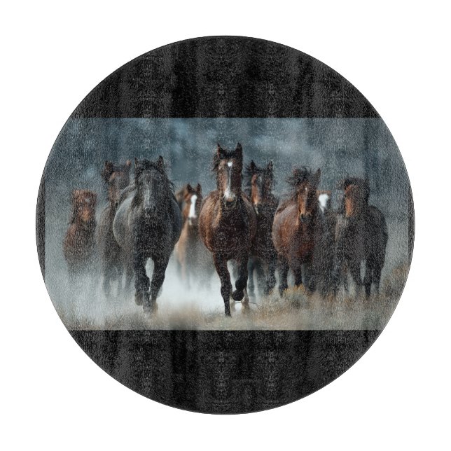 A beautiful Horse designed cutting board (Front)