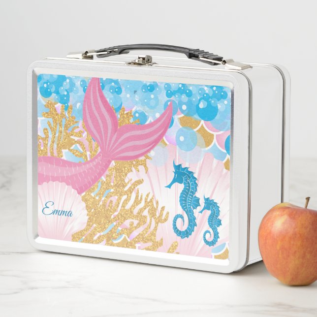 A Beautiful Mermaid Life Metal Lunch Box (In Situ)