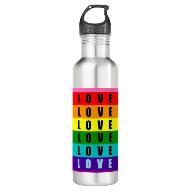 A Beautiful Metallic Drinks Flask Stainless Steel Water Bottle (Front)