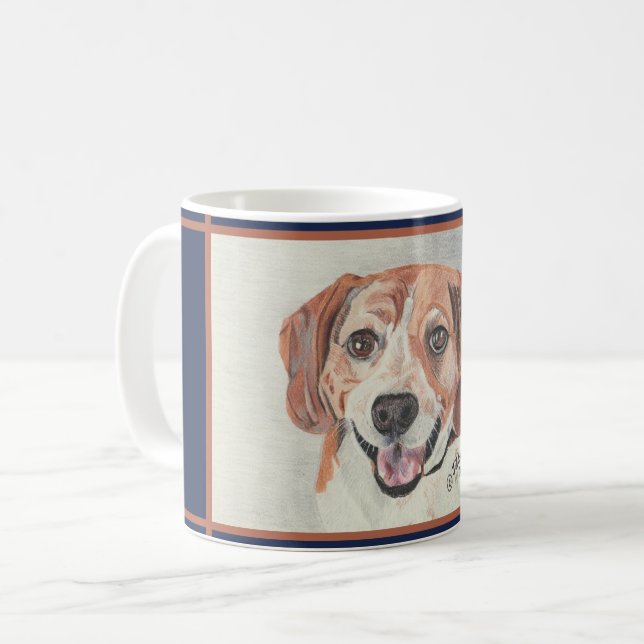 A Beautiful Mug For Beagle Lovers (Front Left)