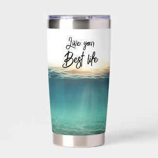 A beautiful oceanic water bottle insulated tumbler
