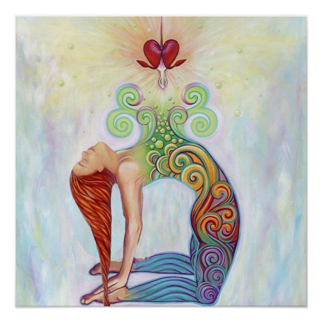 A beautiful picture of a woman meditating poster (Front)