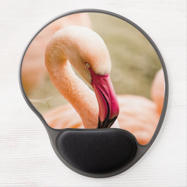 A Beautiful Pink Flamingo  Gel Mouse Pad (Front)