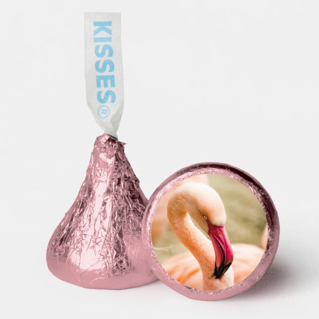 A Beautiful Pink Flamingo  Hershey®'s Kisses® (Front)
