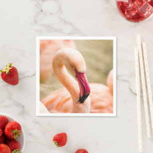 A Beautiful Pink Flamingo Napkins