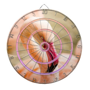 A Beautiful Pink Flamingo Regulation Dart Board