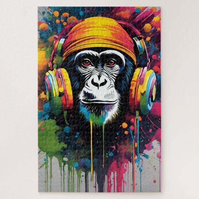 A beautiful portrait of music jigsaw puzzle (Vertical)