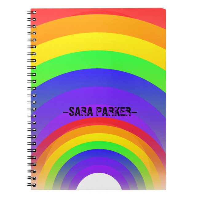A beautiful rainbow color planner notebook (Front)