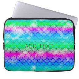 A beautiful range of mermaid-style colors    laptop sleeve