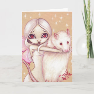 "A Beautiful Rat" Greeting Card