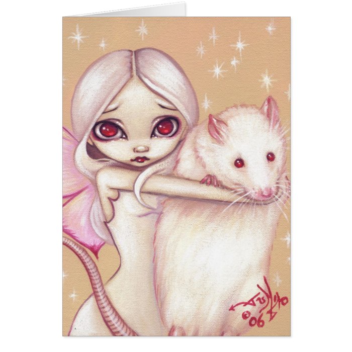 "A Beautiful Rat" Greeting Card