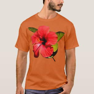 A Beautiful Red Hibiscus Flower T-Shirt
