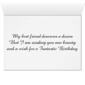 A BEAUTIFUL ROSE FOR ***BEST FRIEND** ON BIRTHDAY (Inside Horizontal (Bottom))