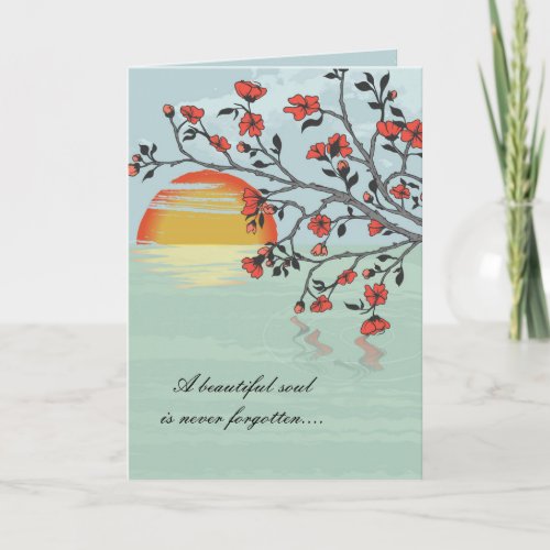 A beautiful soul Sympathy Cards