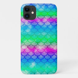 A beautiful spectrum of mermaid colors iPad air co iPhone 11 Case