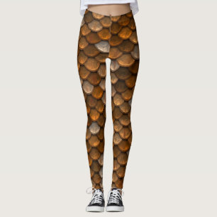 A beautiful spectrum of mermaid colors leggings