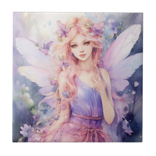 A Beautiful Spring Fairy Ceramic Tile