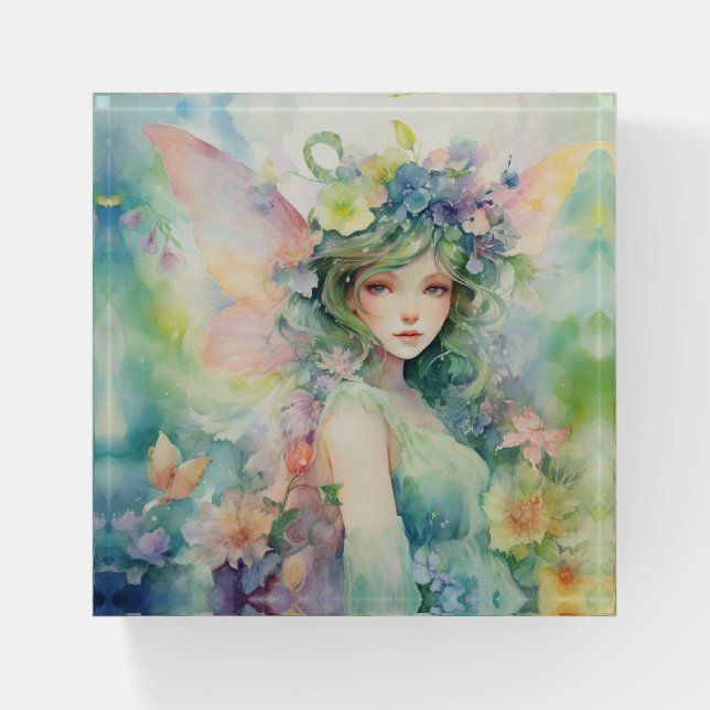 A Beautiful Spring Fairy Paperweight (Front)