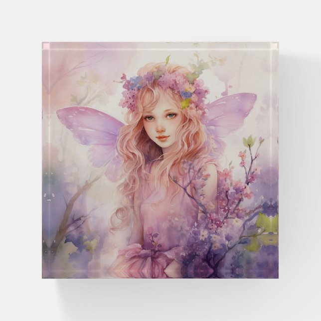 A Beautiful Spring Fairy Paperweight (Front)